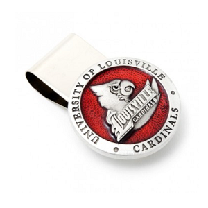 Pewter University of Louisville Cardinals Money Clip